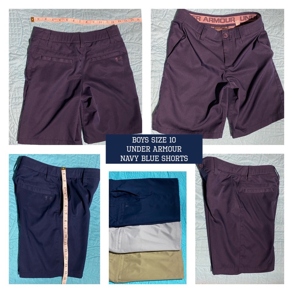 Boys Under Armour Navy Blue shorts
